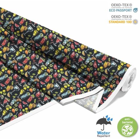 TESSUTI DECORATIVI PER ESTERNI OXFORD - Motivo Cocktail  DX8815