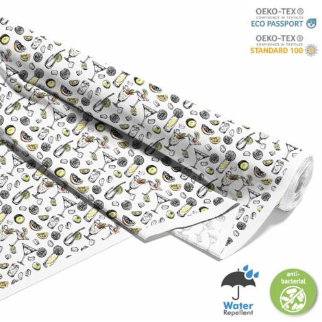 TESSUTI DECORATIVI PER ESTERNI OXFORD - Motivo Cocktail DX8821