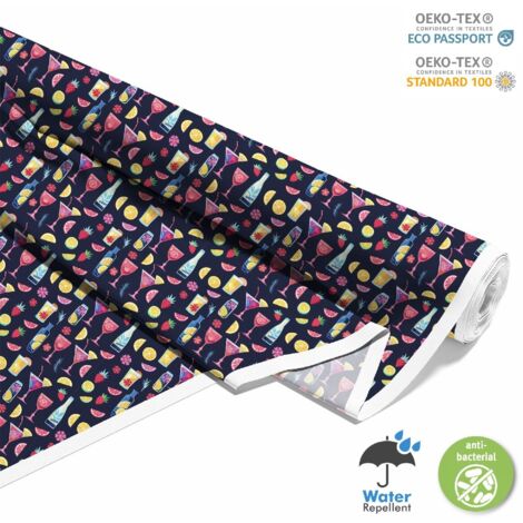 TESSUTI DECORATIVI PER ESTERNI OXFORD - Motivo Cocktail  DX8826