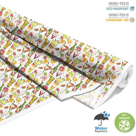 TESSUTI DECORATIVI PER ESTERNI OXFORD - Motivo Cocktail  DX8837