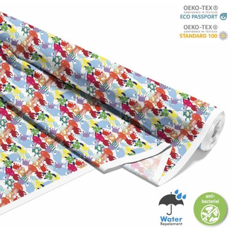 TESSUTI DECORATIVI PER ESTERNI OXFORD - Motivo Creature Marine I DX540
