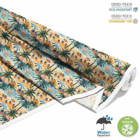 TESSUTI DECORATIVI PER ESTERNI OXFORD - motivo estivo  DX8952