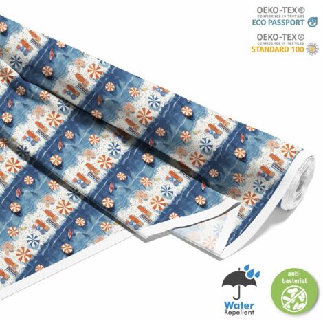 TESSUTI DECORATIVI PER ESTERNI OXFORD - motivo estivo DX9219