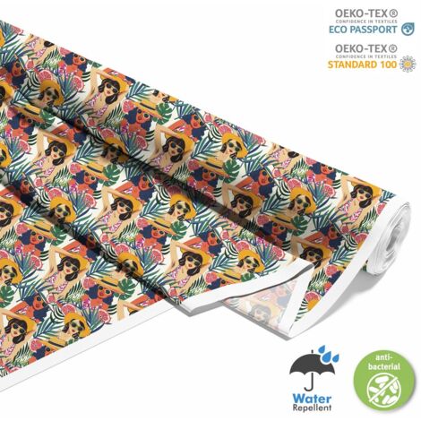 TESSUTI DECORATIVI PER ESTERNI OXFORD - motivo estivo DX9250
