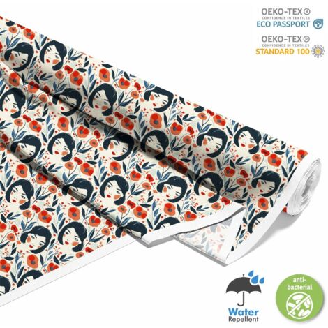 TESSUTI DECORATIVI PER ESTERNI OXFORD - Motivo Femminile  DX10220