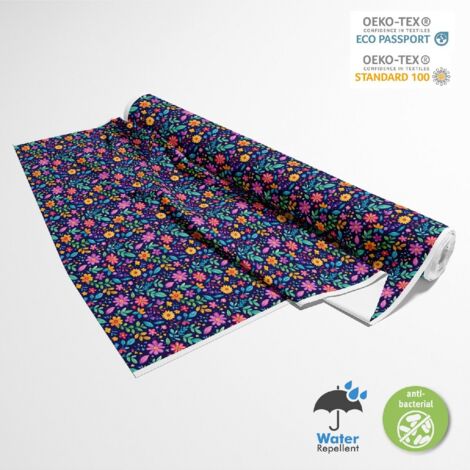 TESSUTI DECORATIVI PER ESTERNI OXFORD - Motivo Fiori Colorati DX18042
