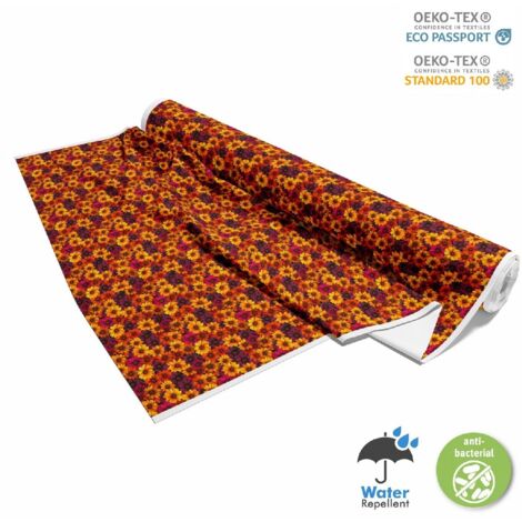 TESSUTI DECORATIVI PER ESTERNI OXFORD - Motivo Fiori Colorati  DX18068