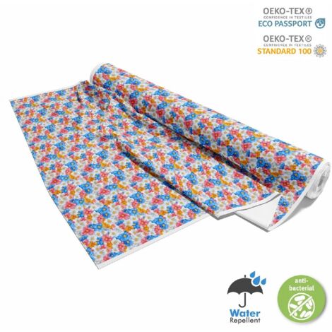 TESSUTI DECORATIVI PER ESTERNI OXFORD - Motivo Fiori Colorati  DX18074