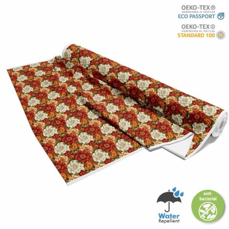 TESSUTI DECORATIVI PER ESTERNI OXFORD - Motivo Fiori Colorati  DX18082