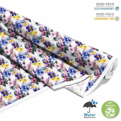 TESSUTI DECORATIVI PER ESTERNI OXFORD - Motivo Fiori di campo 2 I DX228