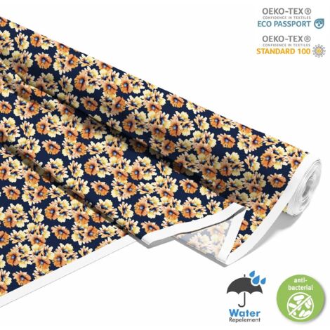 TESSUTI DECORATIVI PER ESTERNI OXFORD - Motivo fiori dipinti 1 I DX143
