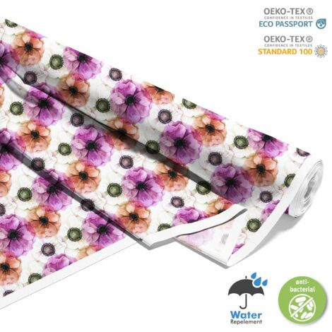 TESSUTI DECORATIVI PER ESTERNI OXFORD - Motivo fiori dipinti 7 I DX129