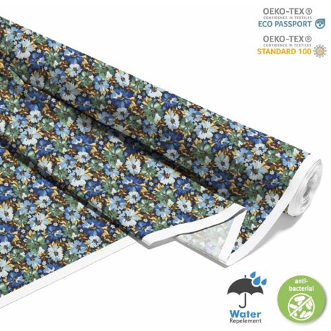 TESSUTI DECORATIVI PER ESTERNI OXFORD - Motivo fiori dipinti 7 I DX350