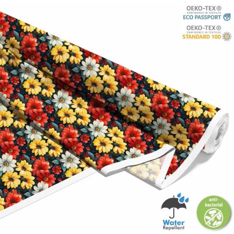 TESSUTI DECORATIVI PER ESTERNI OXFORD - Motivo Fiori I DX5235