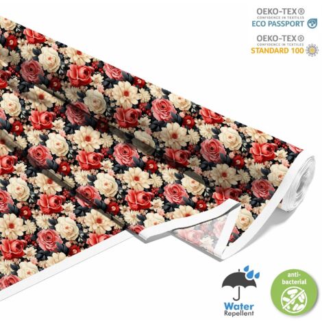 TESSUTI DECORATIVI PER ESTERNI OXFORD - Motivo Fiori I DX5465