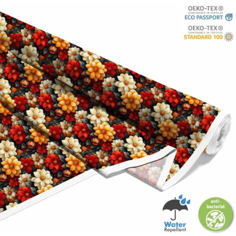 TESSUTI DECORATIVI PER ESTERNI OXFORD - Motivo Fiori I DX5547