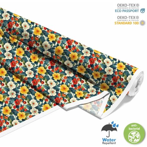 TESSUTI DECORATIVI PER ESTERNI OXFORD - Motivo Fiori I DX5634