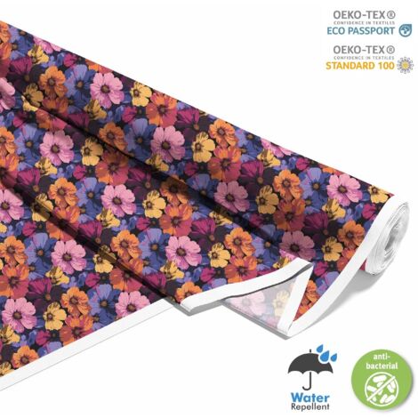 TESSUTI DECORATIVI PER ESTERNI OXFORD - Motivo Fiori I DX5648