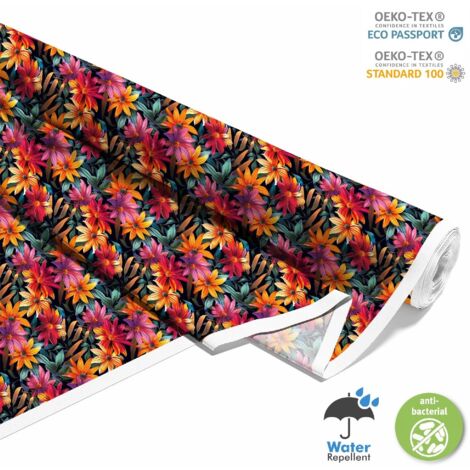 TESSUTI DECORATIVI PER ESTERNI OXFORD - Motivo Fiori I DX5661