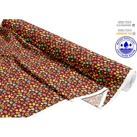 TESSUTI DECORATIVI PER ESTERNI OXFORD - Motivo foglie autunnali colorate I DR143