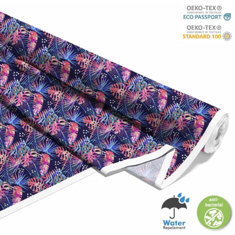 TESSUTI DECORATIVI PER ESTERNI OXFORD - motivo foglie di palma 3 I DX179