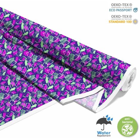 TESSUTI DECORATIVI PER ESTERNI OXFORD - Motivo Foglie di Palma I DX082