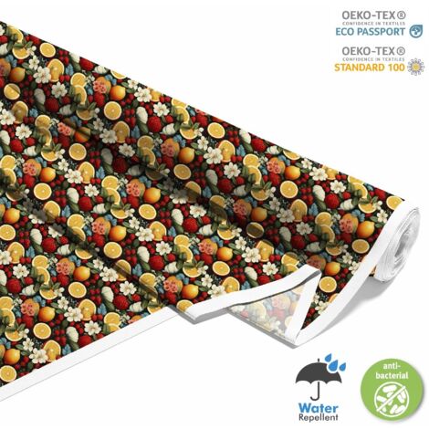 TESSUTI DECORATIVI PER ESTERNI OXFORD - Motivo Frutta  DX6364
