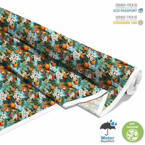 TESSUTI DECORATIVI PER ESTERNI OXFORD - Motivo Frutta  DX6411