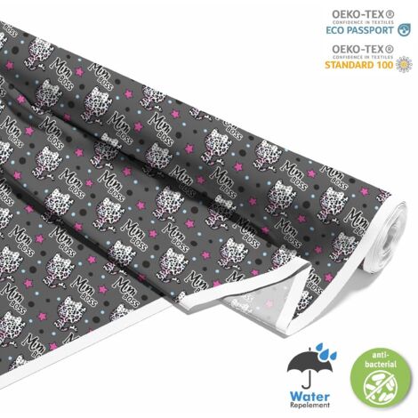 TESSUTI DECORATIVI PER ESTERNI OXFORD - Motivo gattini, stelle I DX684