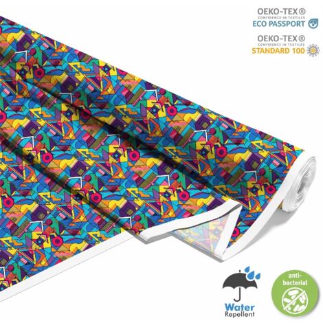 TESSUTI DECORATIVI PER ESTERNI OXFORD - Motivo Geometrico I DX3312