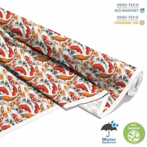 TESSUTI DECORATIVI PER ESTERNI OXFORD - Motivo Koi Carp 3 I DX454