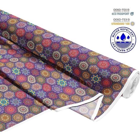 TESSUTI DECORATIVI PER ESTERNI OXFORD - motivo mandala I DR160