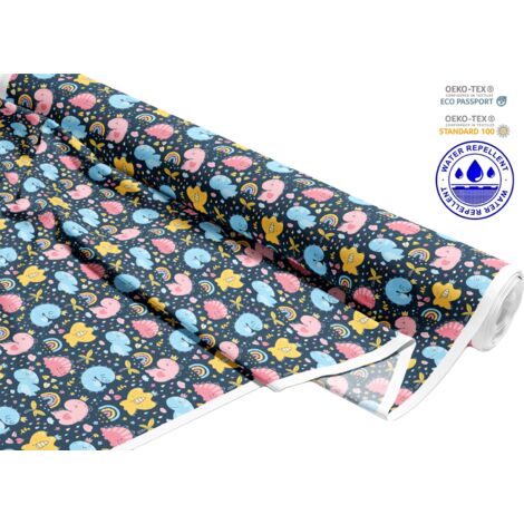 TESSUTI DECORATIVI PER ESTERNI OXFORD - Motivo mostri colorati I DR147