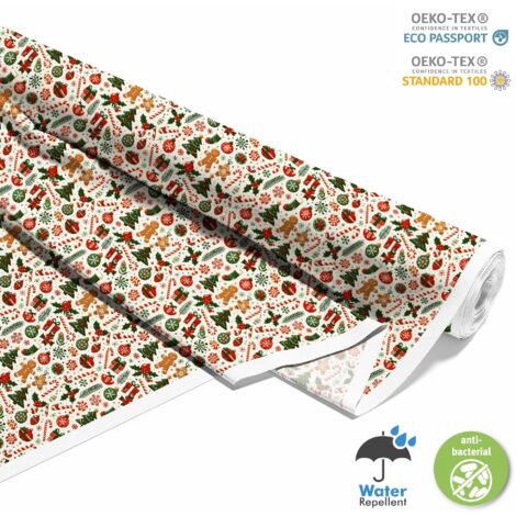 TESSUTI DECORATIVI PER ESTERNI OXFORD - Motivo natalizio  DX1882