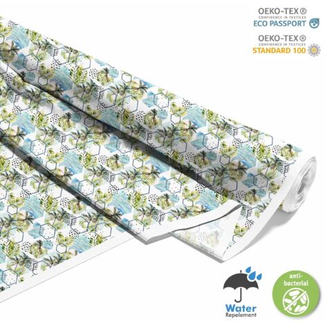 TESSUTI DECORATIVI PER ESTERNI OXFORD - motivo palme geometriche I DX188