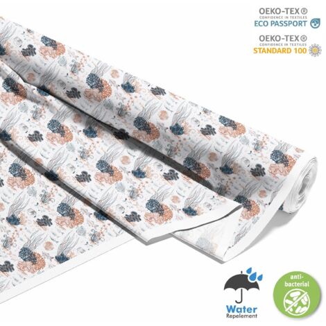 TESSUTI DECORATIVI PER ESTERNI OXFORD - Motivo Pesce Barriera Corallina 2 I DX309
