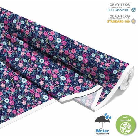 TESSUTI DECORATIVI PER ESTERNI OXFORD - Motivo piccoli fiori colorati I DX444