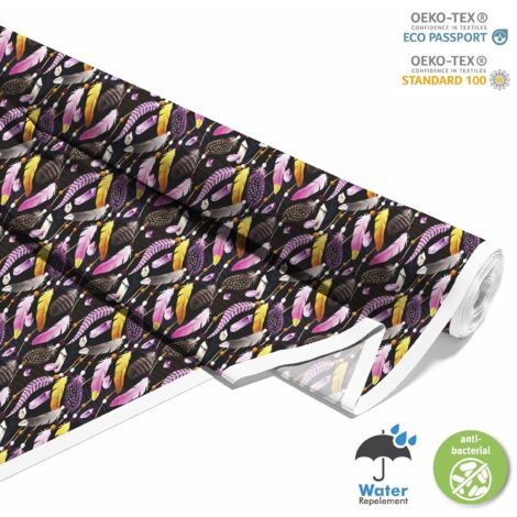 TESSUTI DECORATIVI PER ESTERNI OXFORD - Motivo Piume e Diamanti I DX526