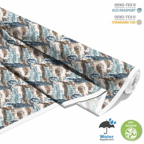 TESSUTI DECORATIVI PER ESTERNI OXFORD - Motivo Piume I DX328
