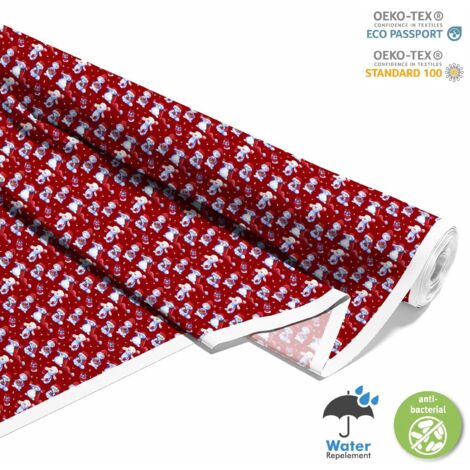 TESSUTI DECORATIVI PER ESTERNI OXFORD - Motivo Pupazzi di neve con regali 2 I DX559