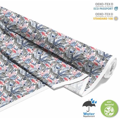 TESSUTI DECORATIVI PER ESTERNI OXFORD - Motivo Safari Zebre I DX100