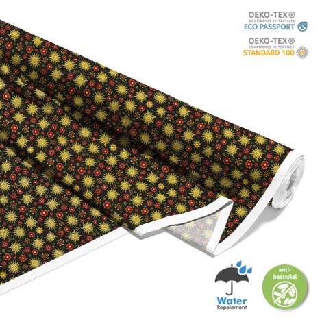 TESSUTI DECORATIVI PER ESTERNI OXFORD - Motivo Sole e Fiori I DX725
