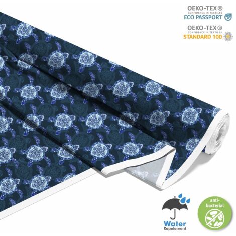 TESSUTI DECORATIVI PER ESTERNI OXFORD - Motivo Tartarughe I DX118