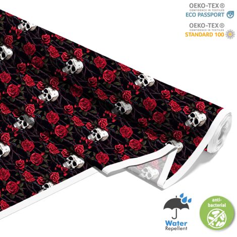 TESSUTI DECORATIVI PER ESTERNI OXFORD - Motivo Teschio I DX4004