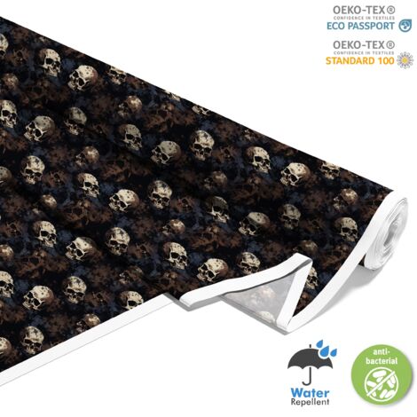 TESSUTI DECORATIVI PER ESTERNI OXFORD - Motivo Teschio I DX4014