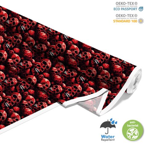 TESSUTI DECORATIVI PER ESTERNI OXFORD - Motivo Teschio I DX4017