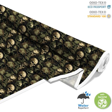 TESSUTI DECORATIVI PER ESTERNI OXFORD - Motivo Teschio I DX4034