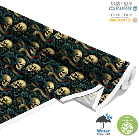 TESSUTI DECORATIVI PER ESTERNI OXFORD - Motivo Teschio I DX4043