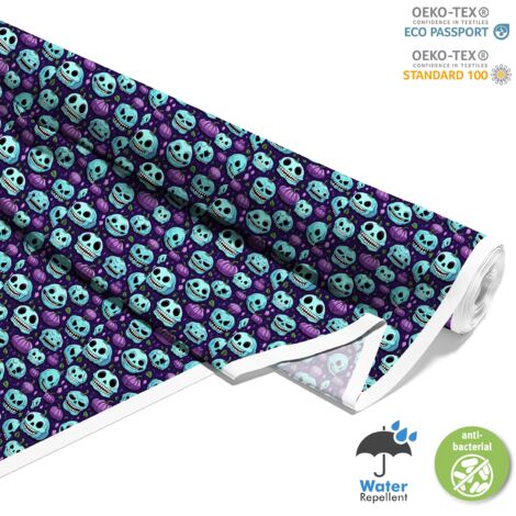 TESSUTI DECORATIVI PER ESTERNI OXFORD - Motivo Teschio I DX4056