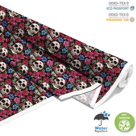 TESSUTI DECORATIVI PER ESTERNI OXFORD - Motivo Teschio I DX4057